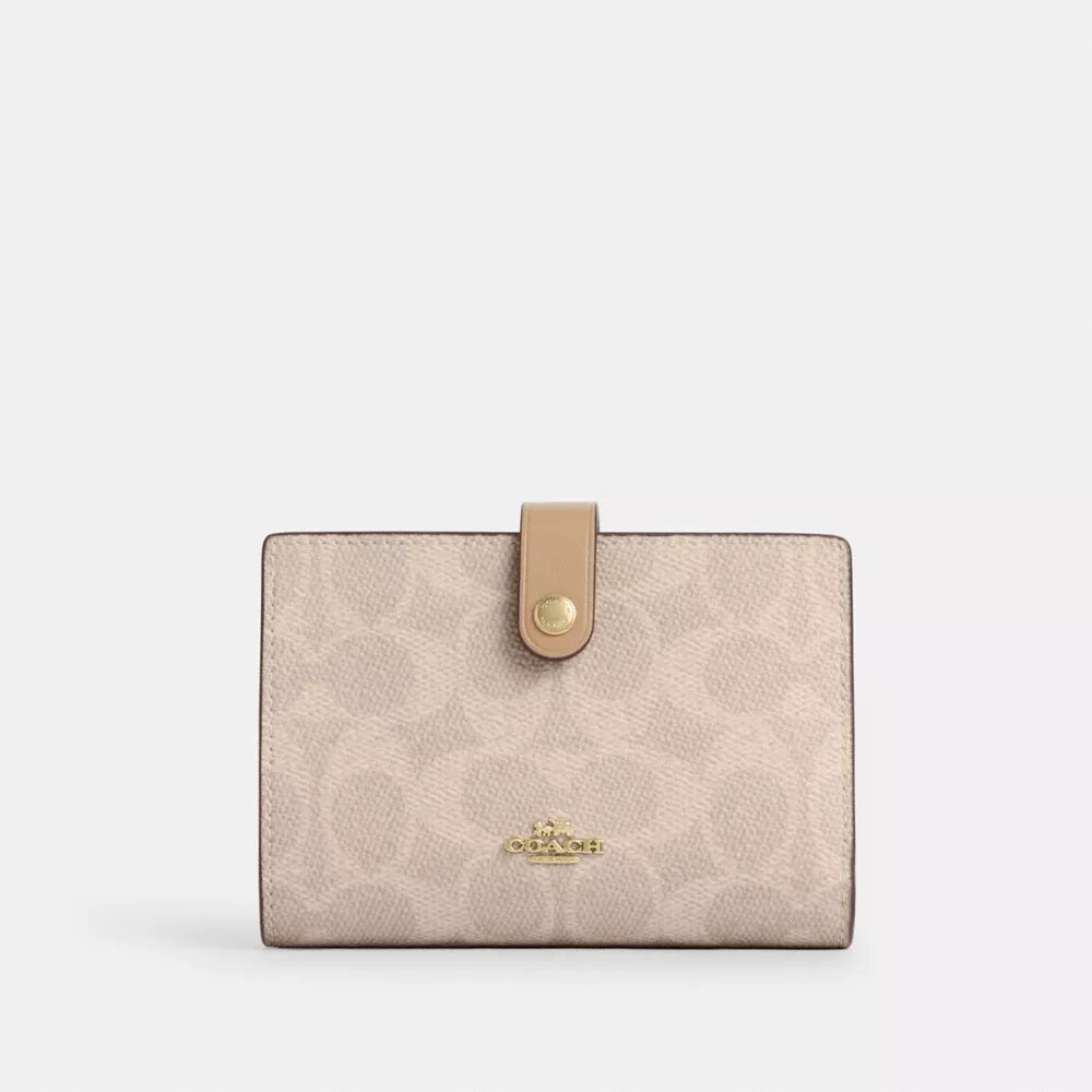 2-In-1 Wallet in Blocked Signature Canvas