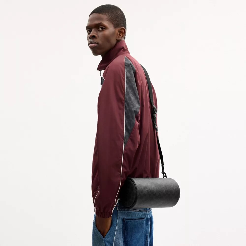 Andre Barrel Bag 24 in Signature Canvas