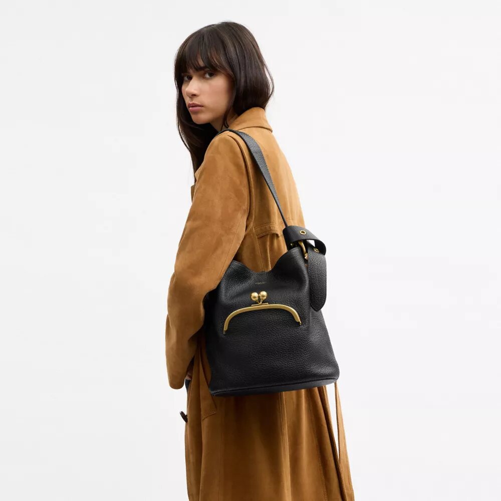 Bleecker Bucket Bag with Kisslock