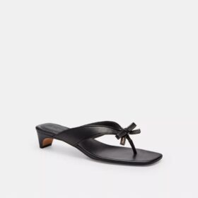 Bow Thong Kitten Heel