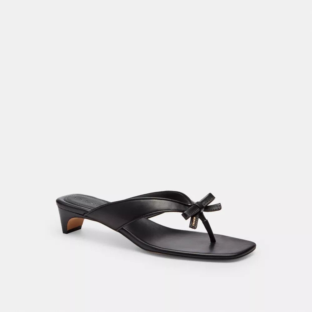 Bow Thong Kitten Heel
