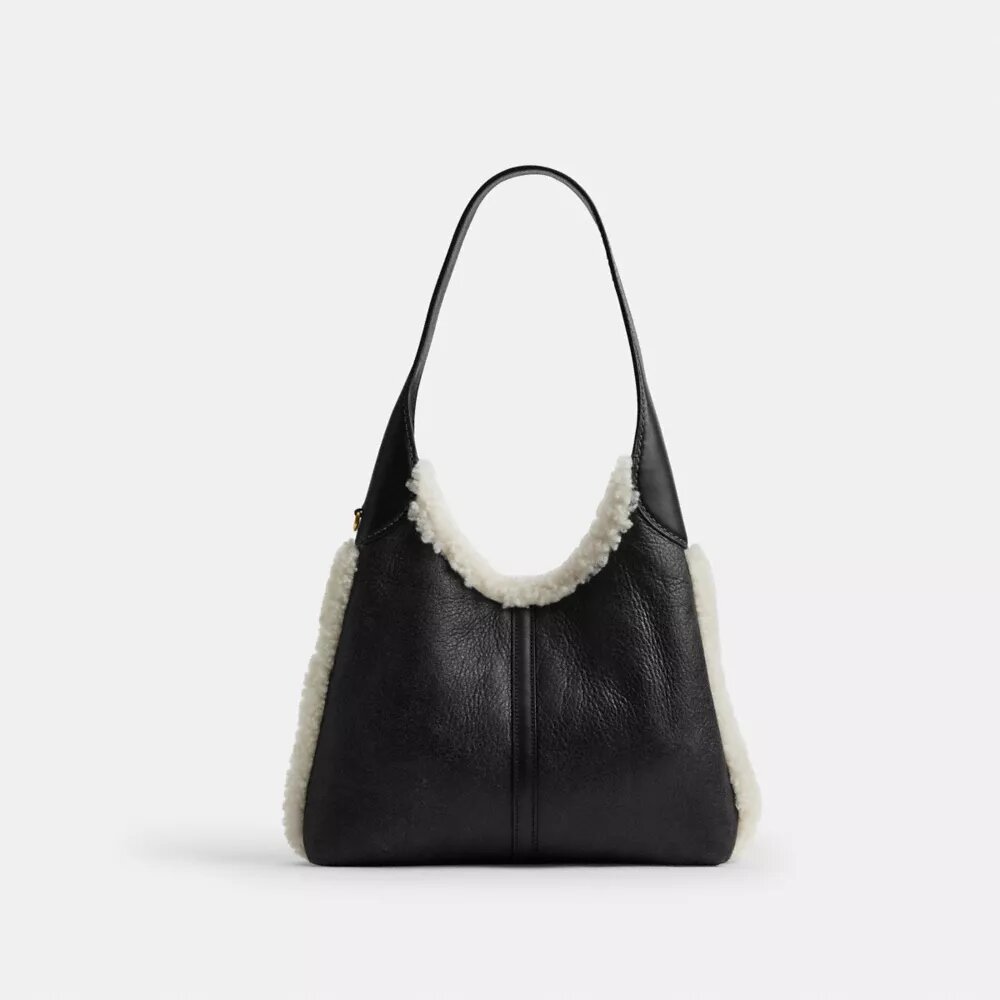 Brooklyn Shoulder Bag 28 in Shearling