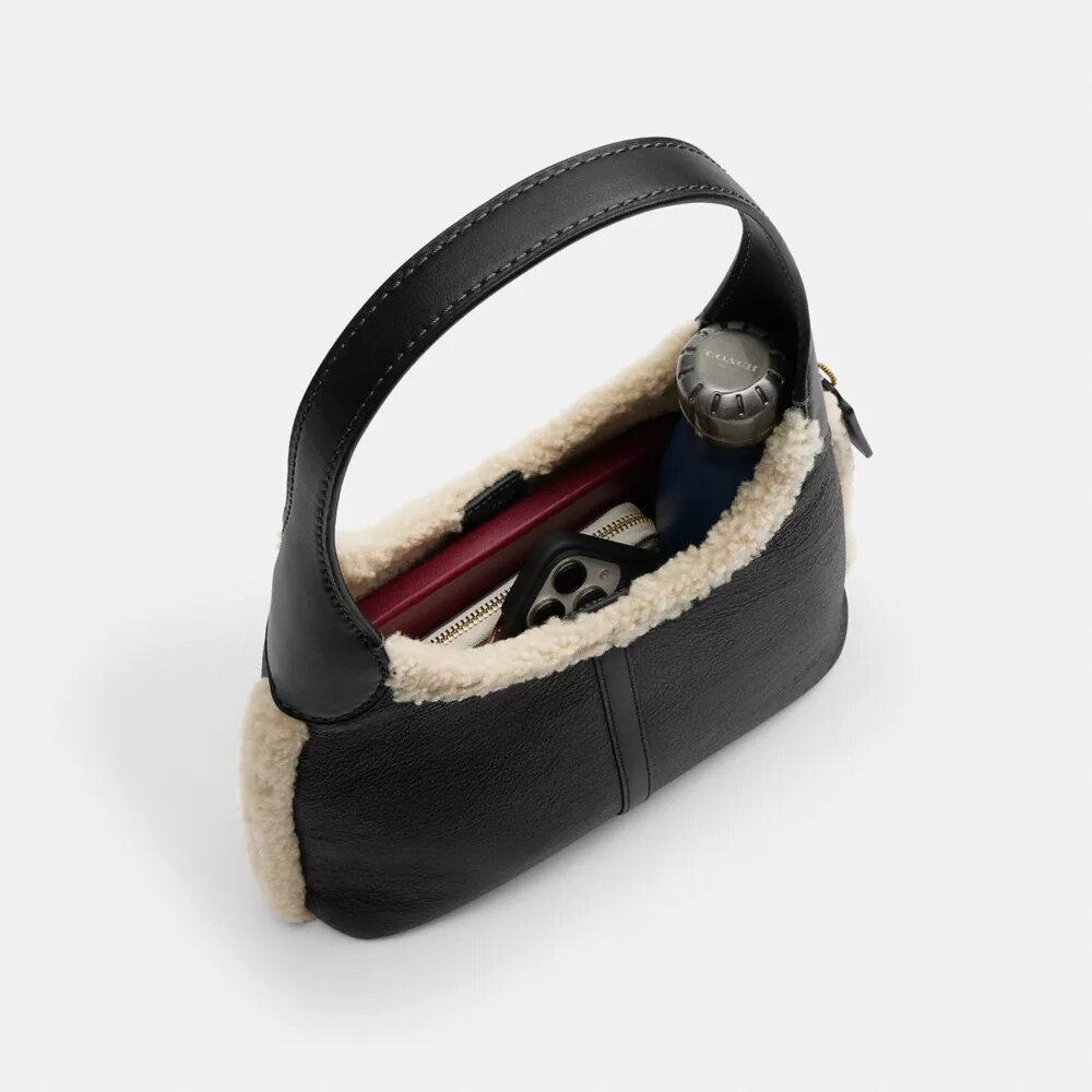 Brooklyn Shoulder Bag 28 in Shearling
