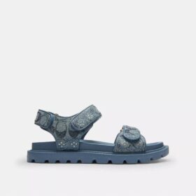 Brynn Sandal in Crystal Signature Denim
