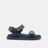 Brynn Sandal in Loved Denim