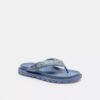 Brynn Thong Sandal in Crystal Signature Denim