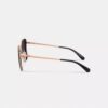 C Hardware Metal Butterfly Square Sunglasses