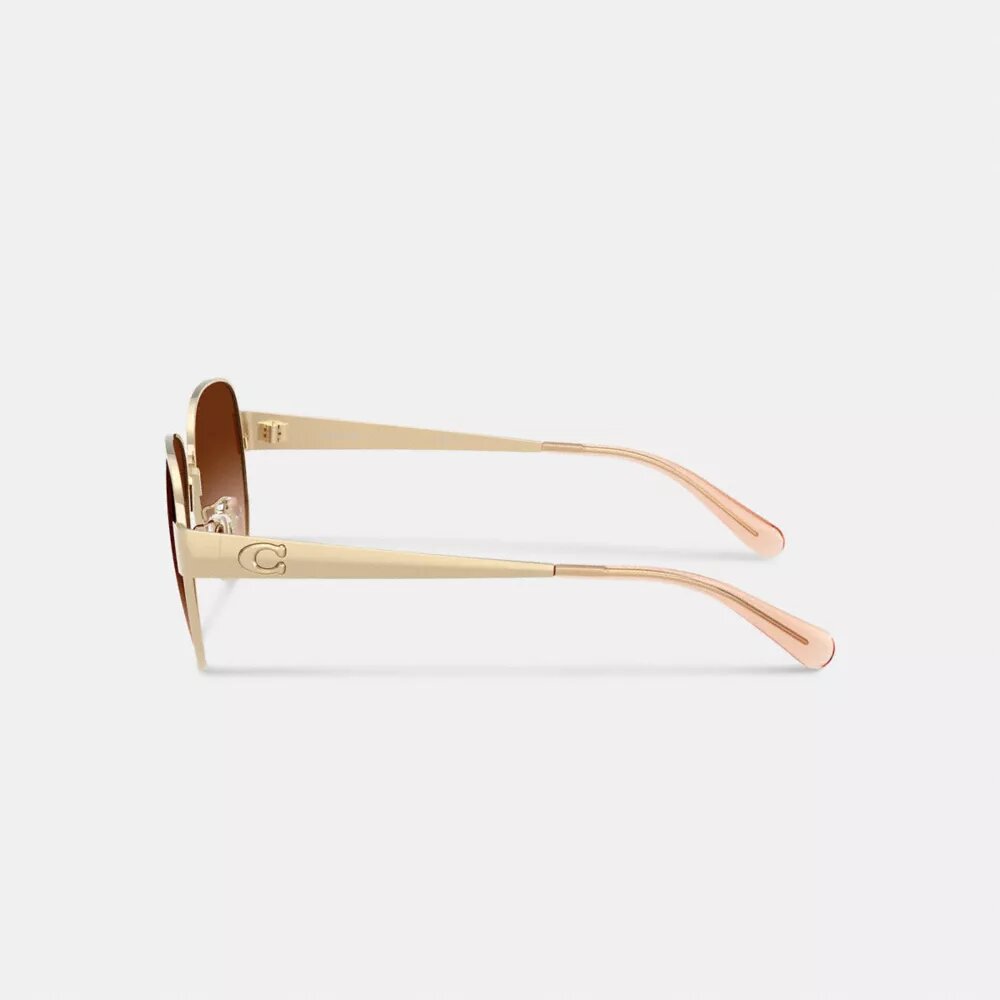 C Hardware Metal Pilot Sunglasses