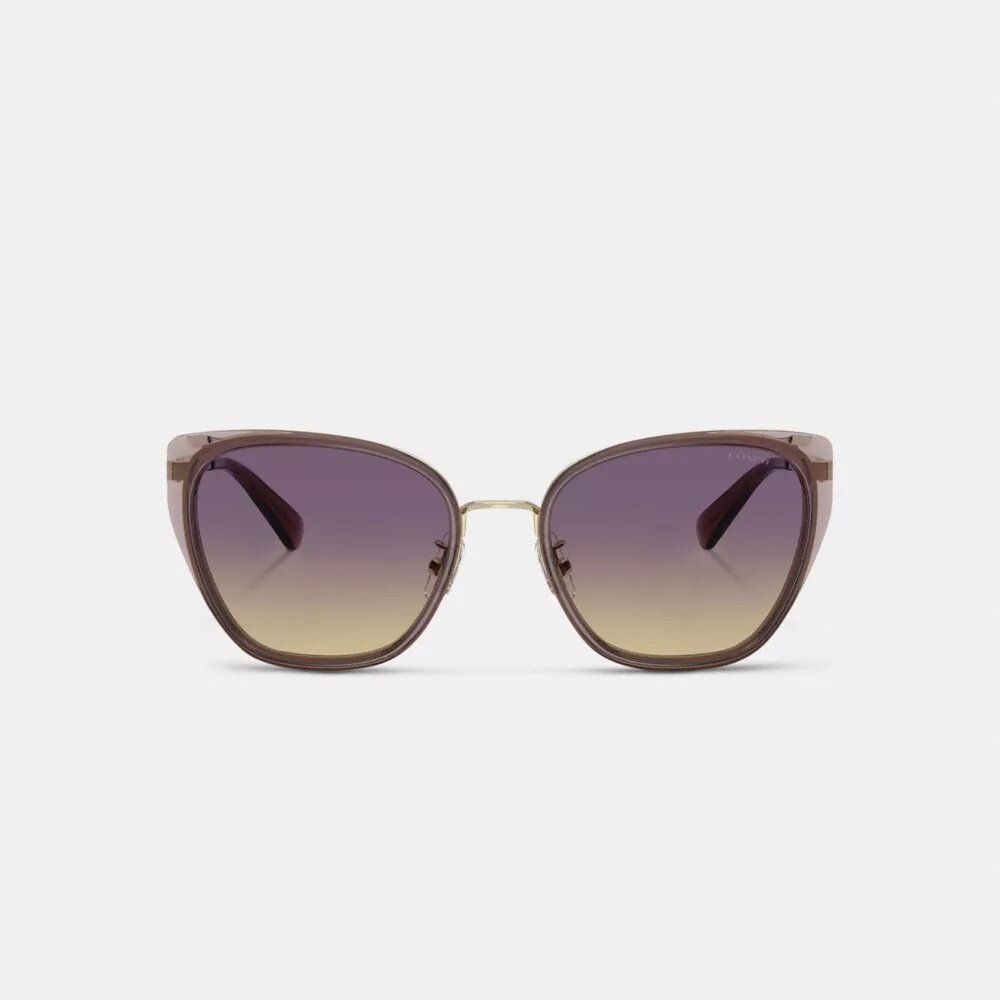 C Hardware Metal Square Sunglasses