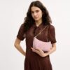 Caitlin Shoulder Bag in Regenerative Cotton with Quilting and Charm