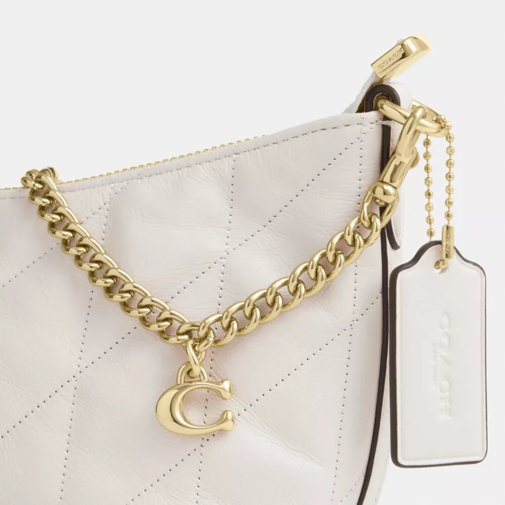 Caitlin Shoulder Bag with Quilting and Charm