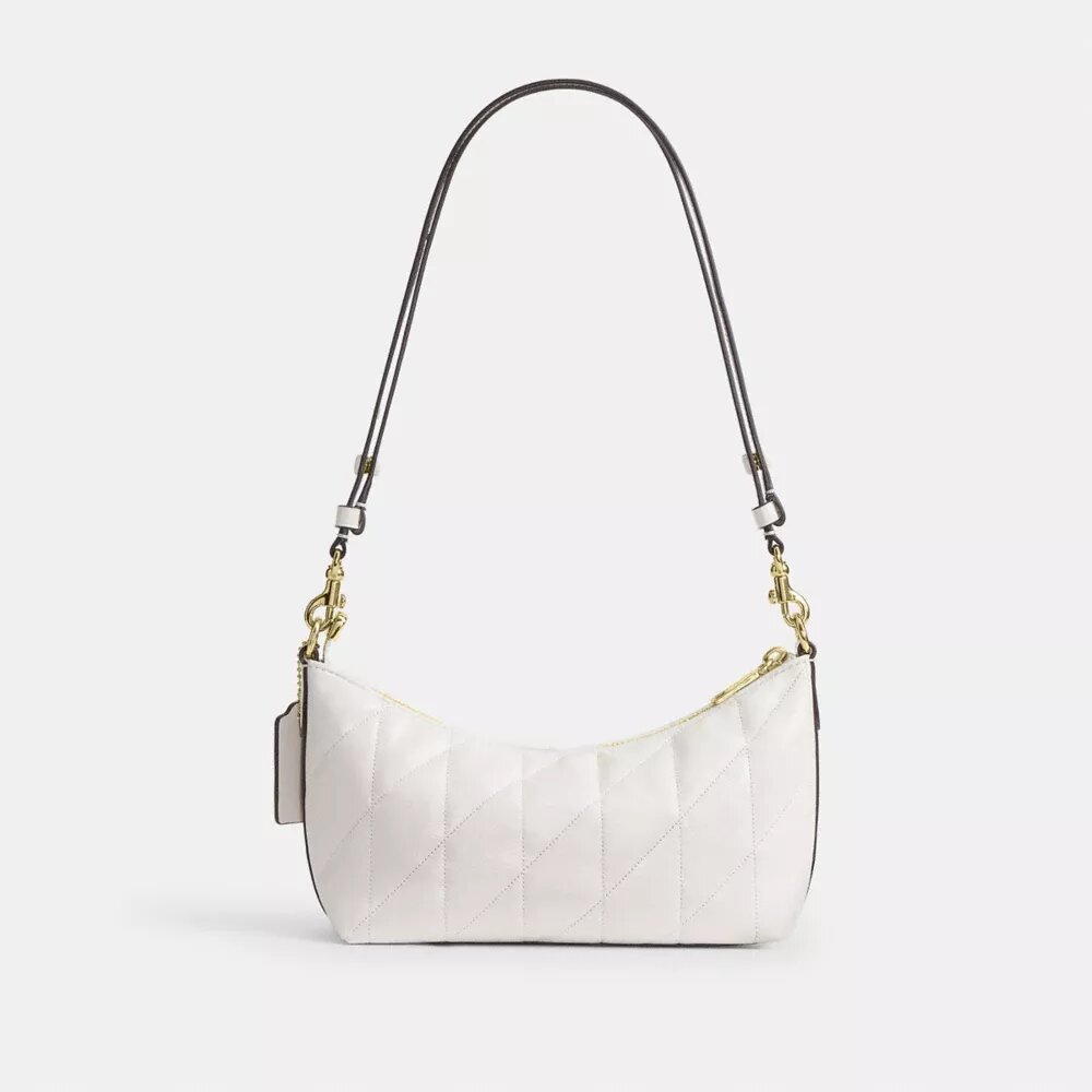 Caitlin Shoulder Bag with Quilting and Charm