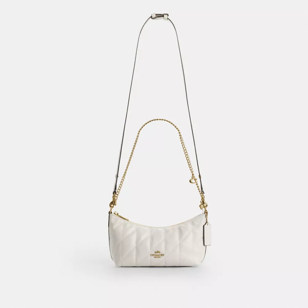 Caitlin Shoulder Bag with Quilting and Charm