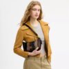 Caitlin Shoulder Bag with Striped Patchwork