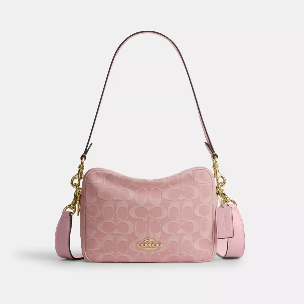 Carey Crossbody Bag in Signature Denim