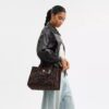 Cargo Tote Bag with Leopard Print
