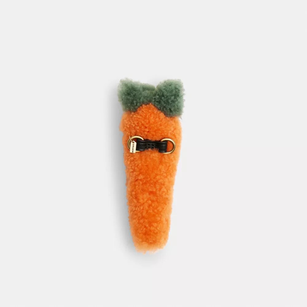 Carroty Shoe Charm in Shearling