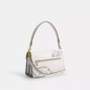 Chain Tabby Shoulder Bag with Sketch Print