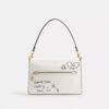 Chain Tabby Shoulder Bag with Sketch Print