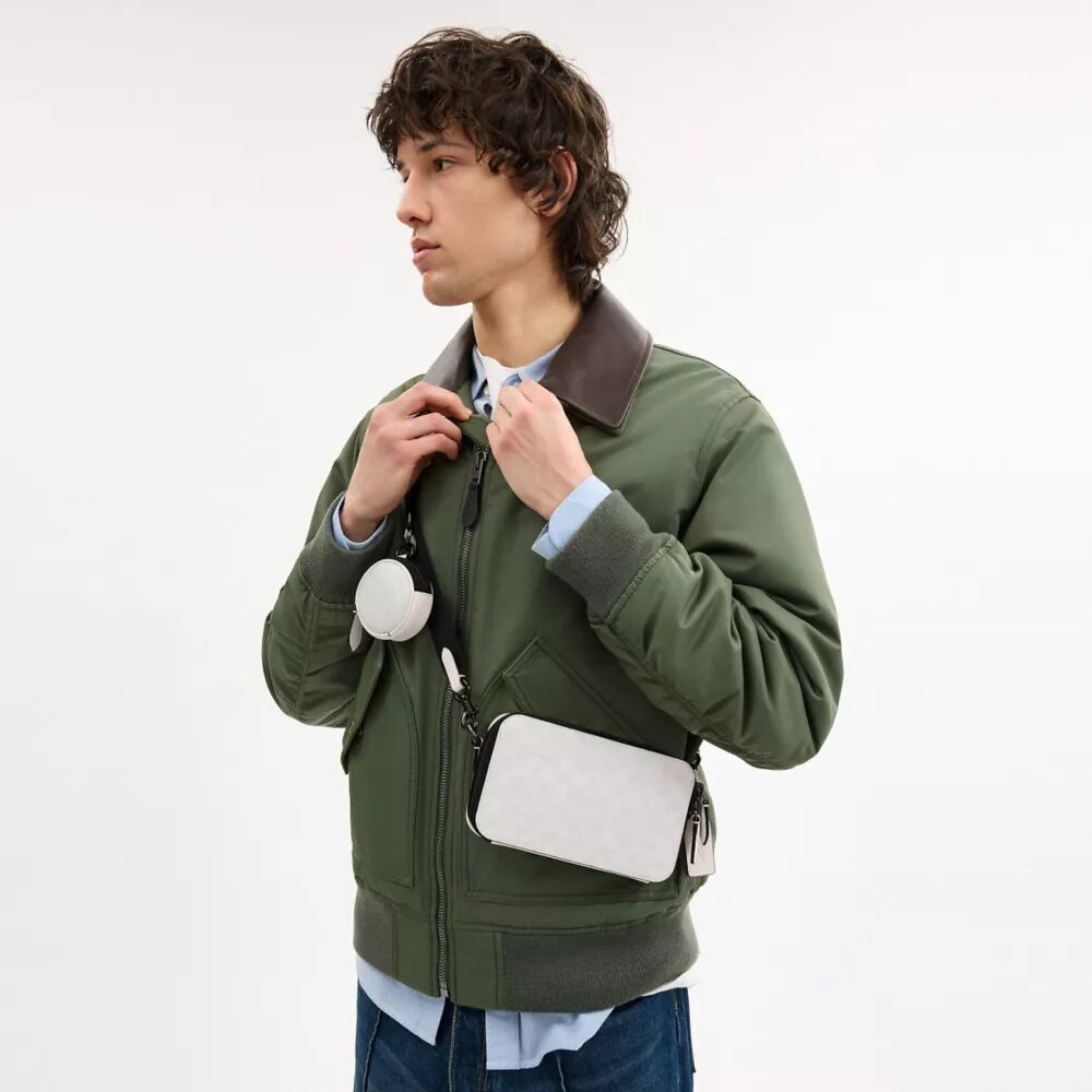 Charter Slim Crossbody Bag in Signature Canvas