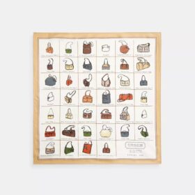Coach Originals Catalog Print Silk Bandana