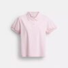 Coach Script Shrunken Polo in Organic Cotton