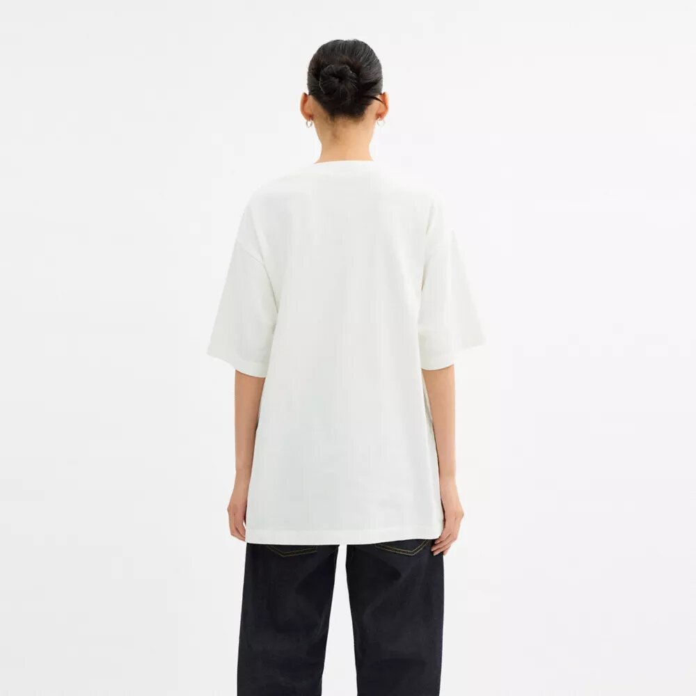 Collage Train Relaxed T-Shirt in Organic Cotton