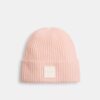 Colorblock Beanie with Rubber Patch
