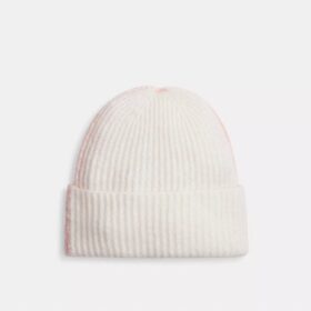Colorblock Beanie with Rubber Patch