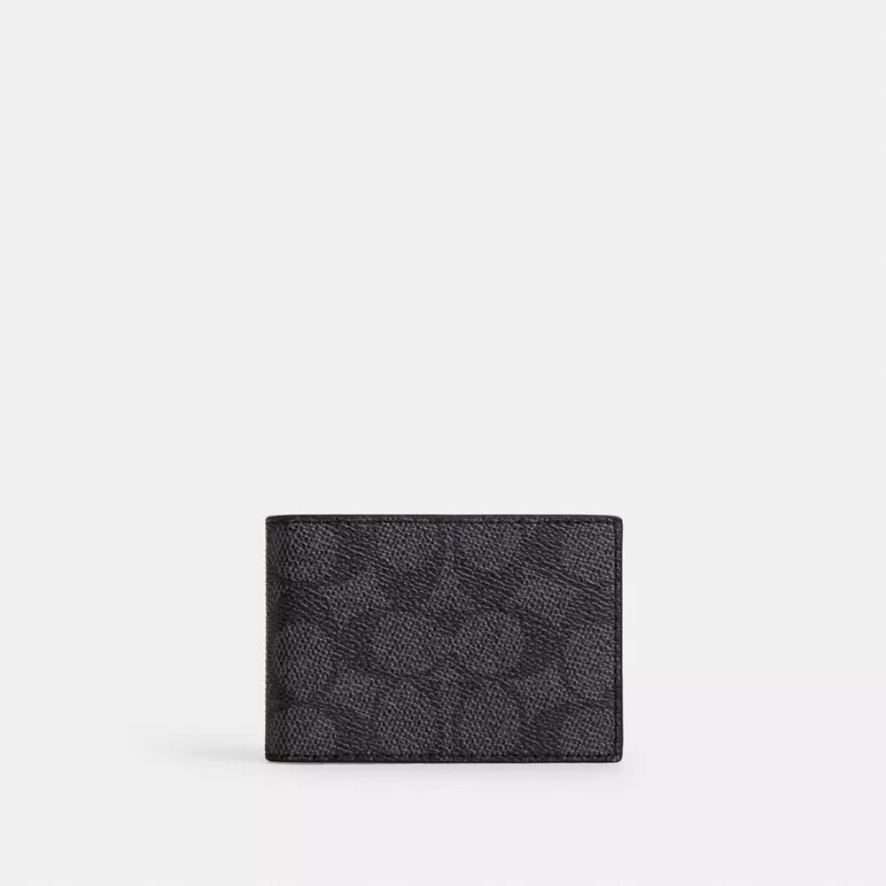 Compact Billfold Wallet in Signature Canvas