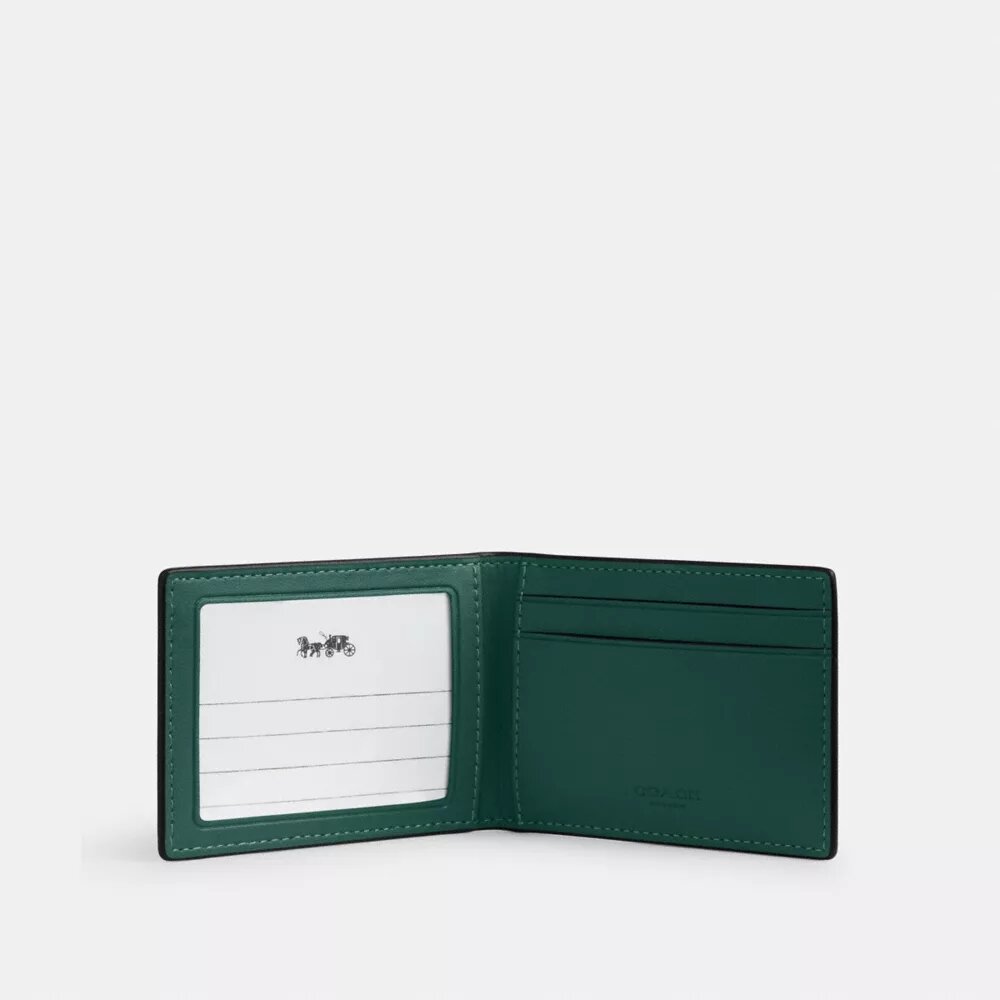 Compact Billfold Wallet in Signature Canvas