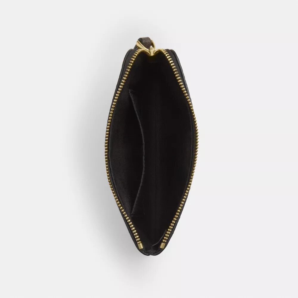 Corner Zip Wristlet in Loved Signature Canvas