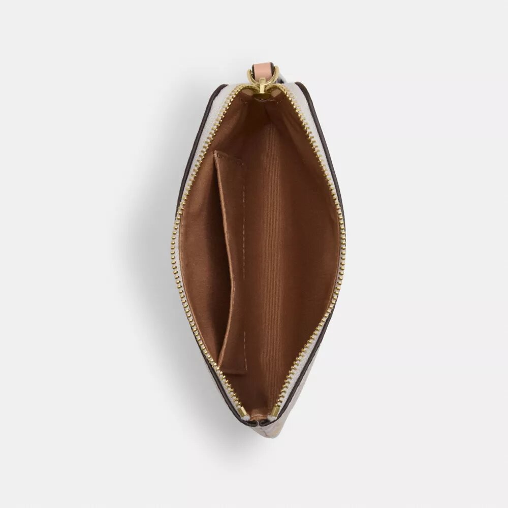 Corner Zip Wristlet in Signature Canvas