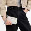 Corner Zip Wristlet in Signature Canvas