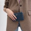 Corner Zip Wristlet in Signature Jacquard