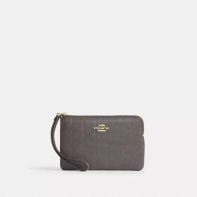 Corner Zip Wristlet with Quilting