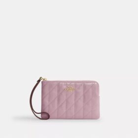 Corner Zip Wristlet with Quilting