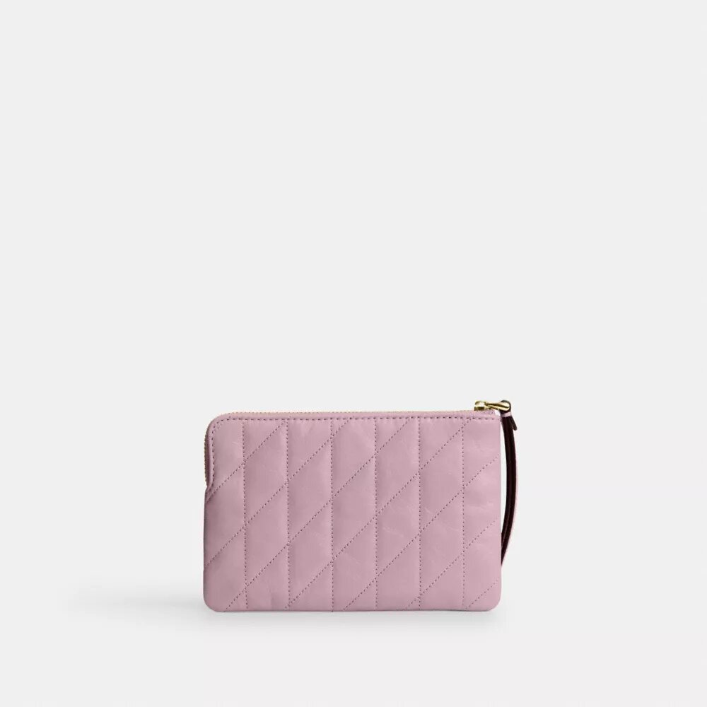 Corner Zip Wristlet with Quilting