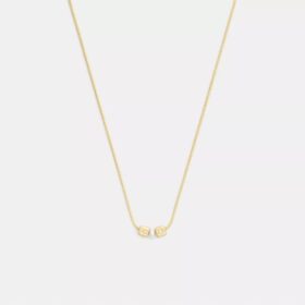 Cube Pearl Rondelle Pendant Necklace