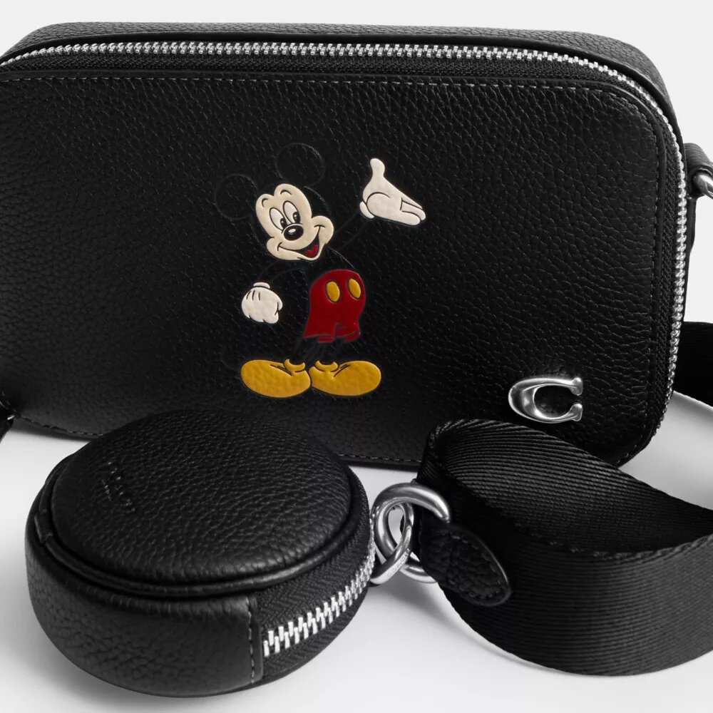Disney X Coach Charter Slim Crossbody Bag with Mickey Mouse