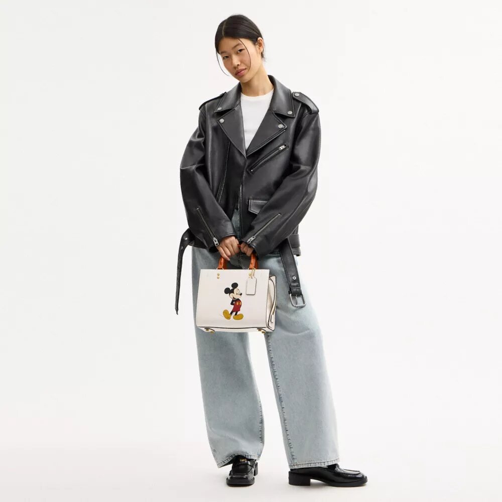 Disney X Coach Rogue Bag 25 with Mickey Mouse