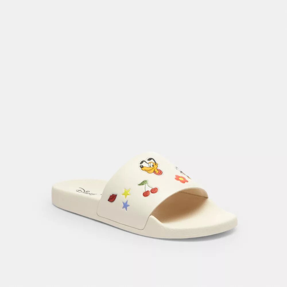 Disney X Coach Udele Sport Slide with Sticker Print