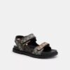Double Strap Sandal in Signature Jacquard
