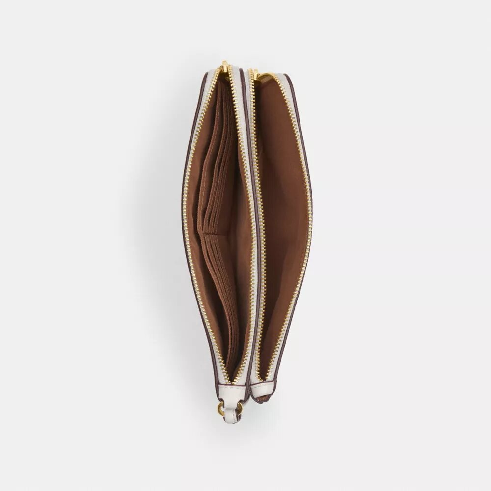 Double Zip Wallet in Signature Canvas