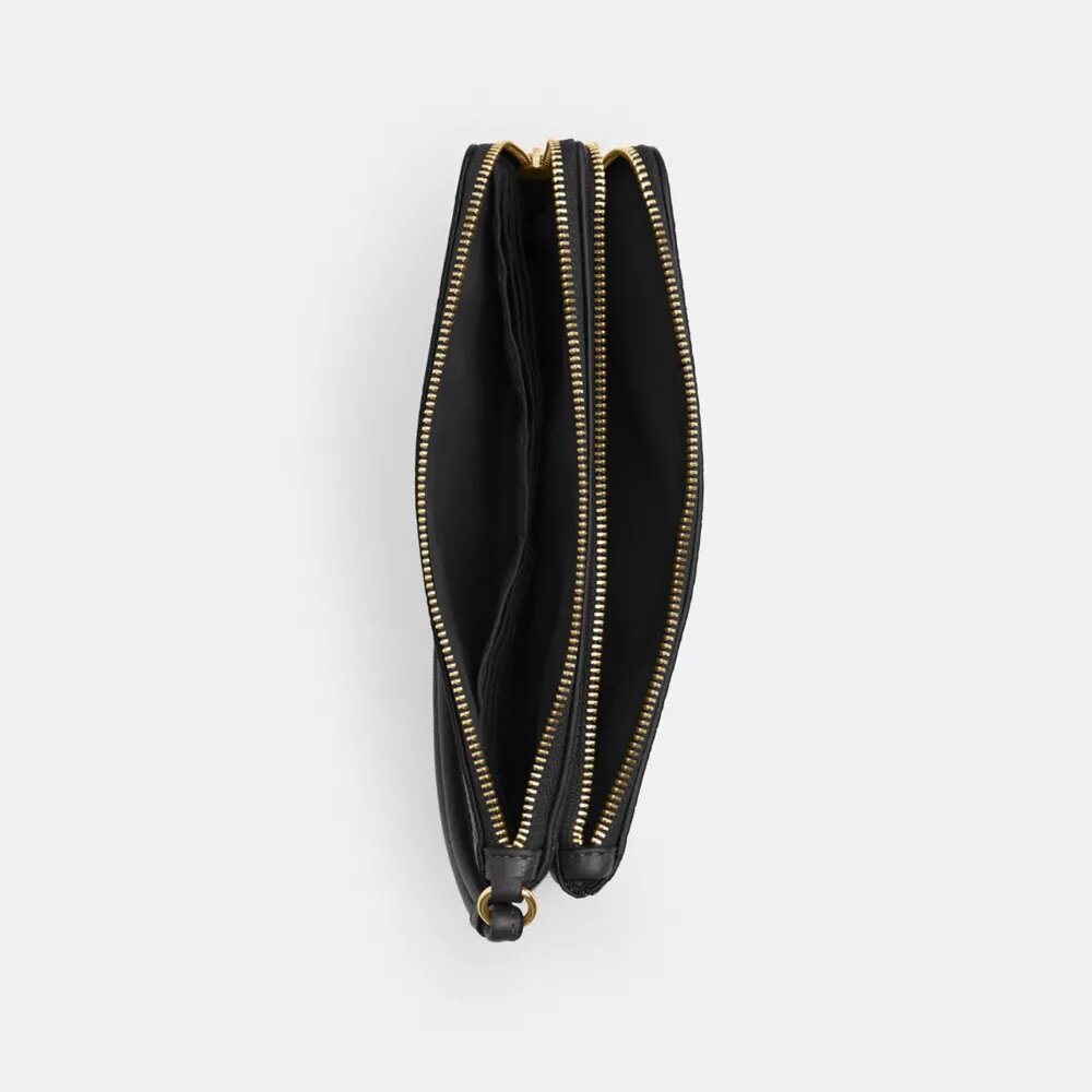 Double Zip Wallet in Signature Canvas