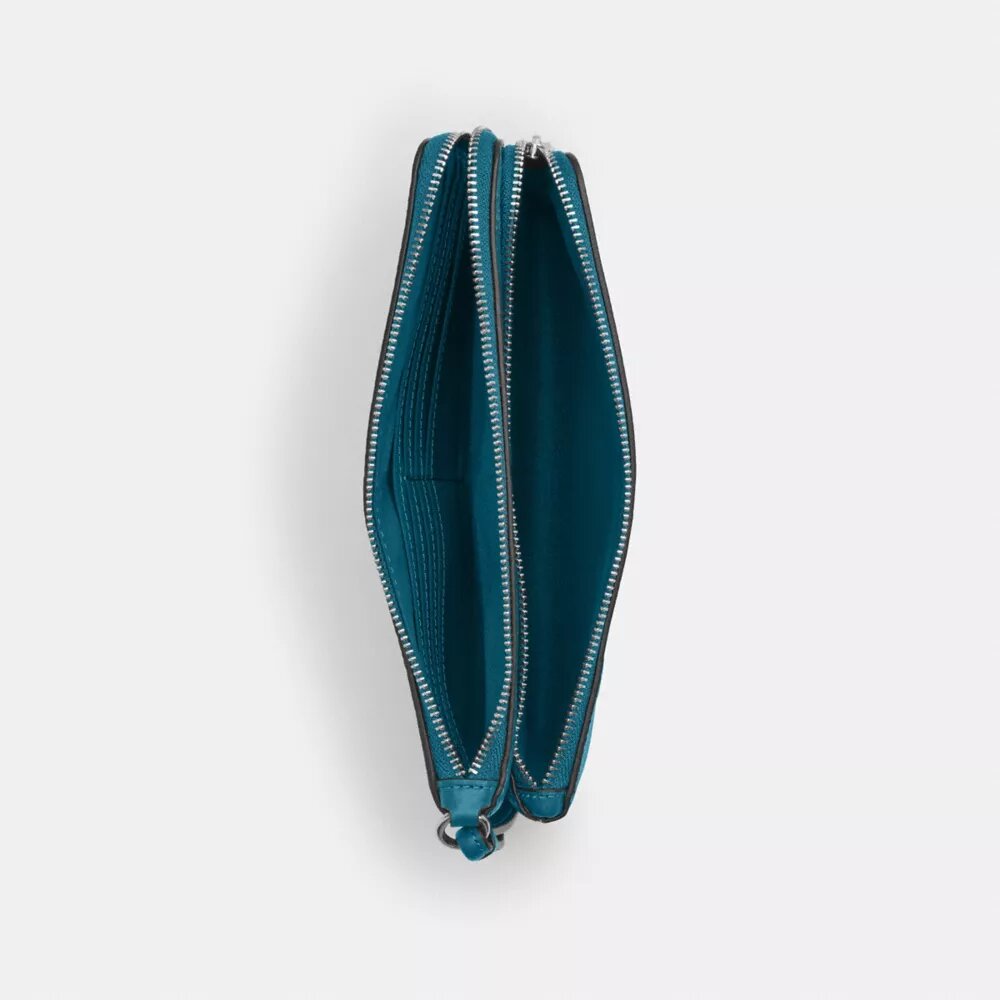 Double Zip Wallet in Signature Canvas