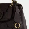 Emory Top Handle Bag with Floral Applique