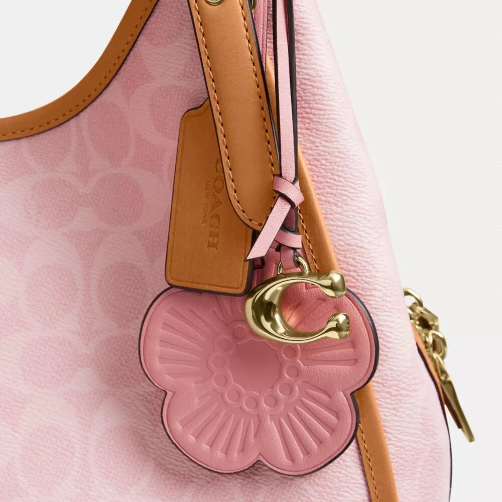 Erin Shoulder Bag in Signature Canvas with Charms