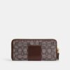 Essential Slim Accordion Zip Wallet in Signature Jacquard