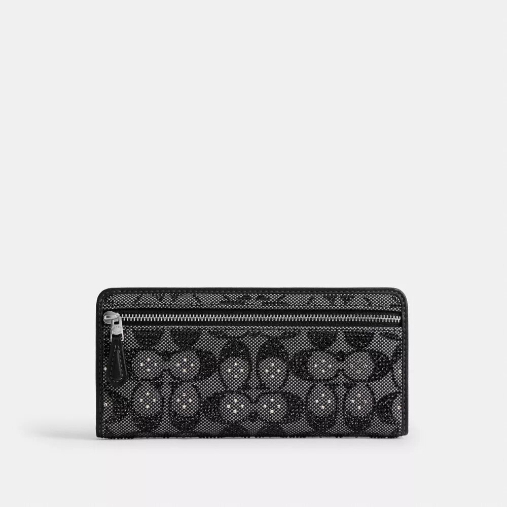 Essential Slim Wallet in Crystal Signature Jacquard